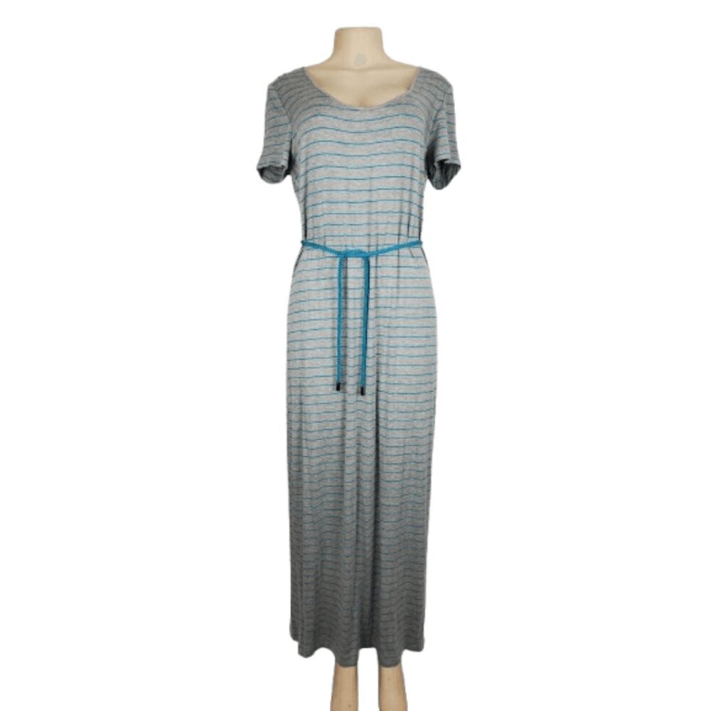 Calvin Klein women's gray and blue maxi dress size 12